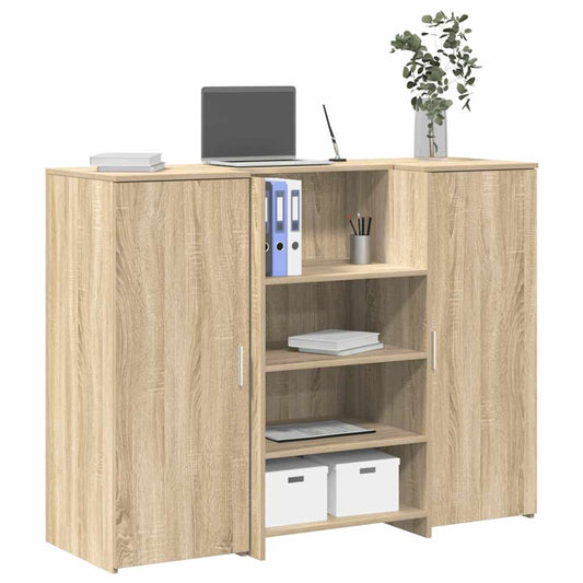 Recepční Stůl Dub Sonoma 135X50X103,5 Cm Kompozitní Dřevo