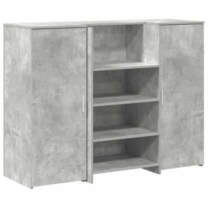 Recepční Stůl Betonově Šedý 135X50X103,5 Cm Kompozitní Dřevo
