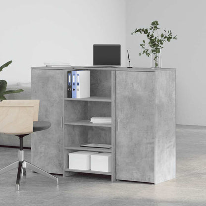 Recepční Stůl Betonově Šedý 135X50X103,5 Cm Kompozitní Dřevo