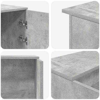 Recepční Stůl Betonově Šedý 135X50X103,5 Cm Kompozitní Dřevo