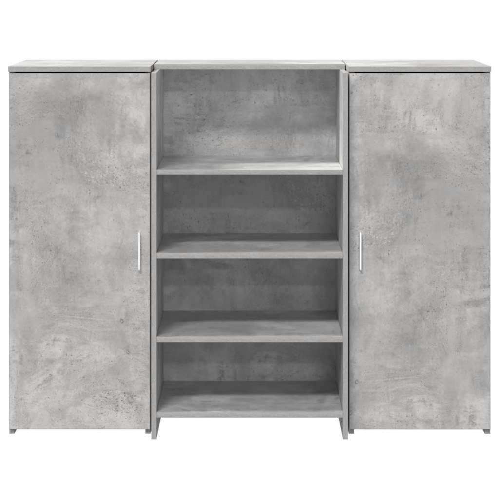 Recepční Stůl Betonově Šedý 135X50X103,5 Cm Kompozitní Dřevo