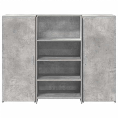 Recepční Stůl Betonově Šedý 135X50X103,5 Cm Kompozitní Dřevo