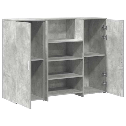 Recepční Stůl Betonově Šedý 135X50X103,5 Cm Kompozitní Dřevo