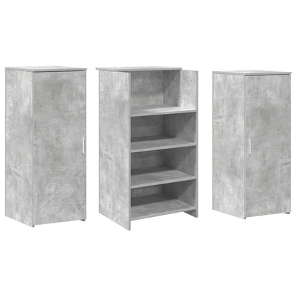 Recepční Stůl Betonově Šedý 135X50X103,5 Cm Kompozitní Dřevo