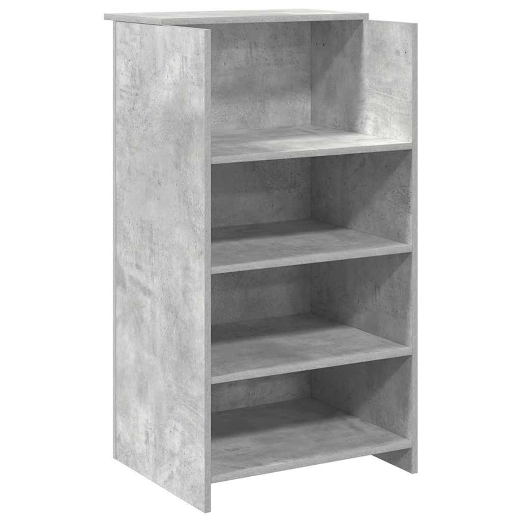 Recepční Stůl Betonově Šedý 135X50X103,5 Cm Kompozitní Dřevo