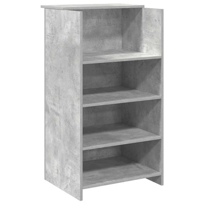 Recepční Stůl Betonově Šedý 135X50X103,5 Cm Kompozitní Dřevo