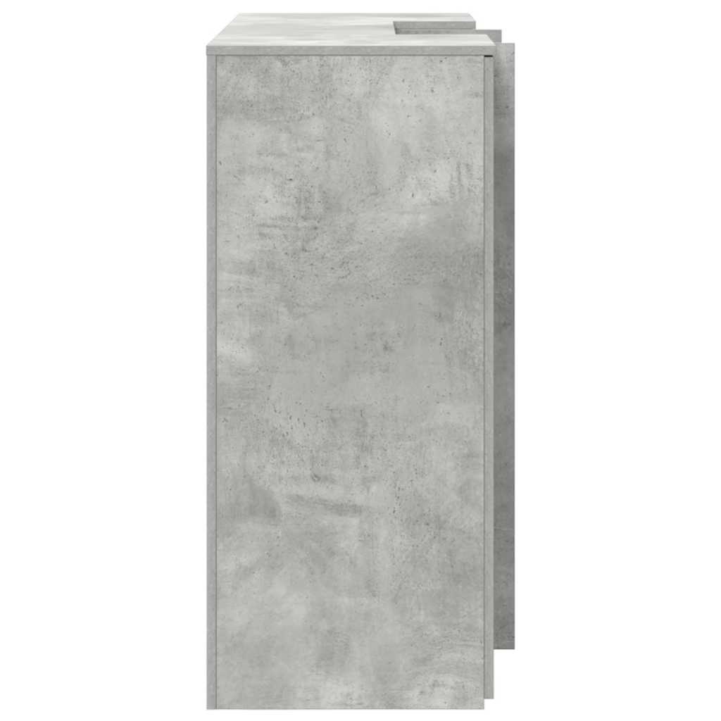 Recepční Stůl Betonově Šedý 135X50X103,5 Cm Kompozitní Dřevo
