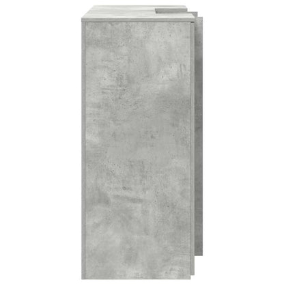 Recepční Stůl Betonově Šedý 135X50X103,5 Cm Kompozitní Dřevo