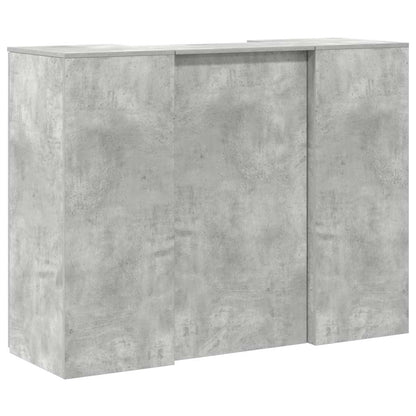 Recepční Stůl Betonově Šedý 135X50X103,5 Cm Kompozitní Dřevo