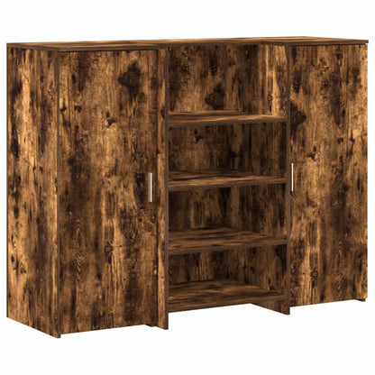 Recepční Stůl Kouřový Dub 135X50X103,5 Cm Kompozitní Dřevo