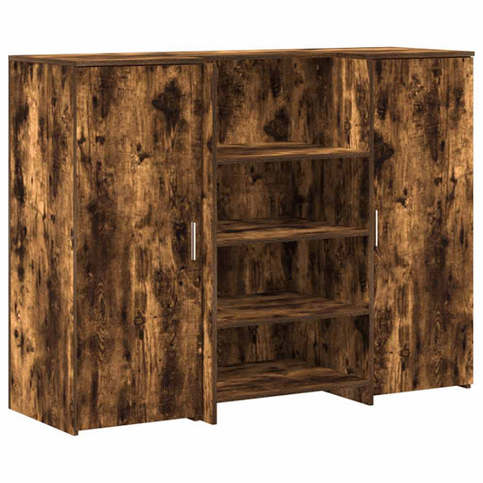 Recepční Stůl Kouřový Dub 135X50X103,5 Cm Kompozitní Dřevo