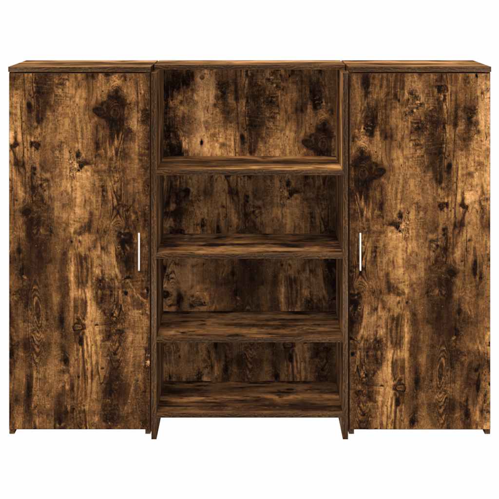 Recepční Stůl Kouřový Dub 135X50X103,5 Cm Kompozitní Dřevo