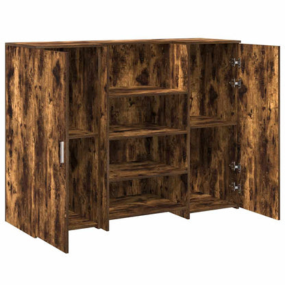 Recepční Stůl Kouřový Dub 135X50X103,5 Cm Kompozitní Dřevo