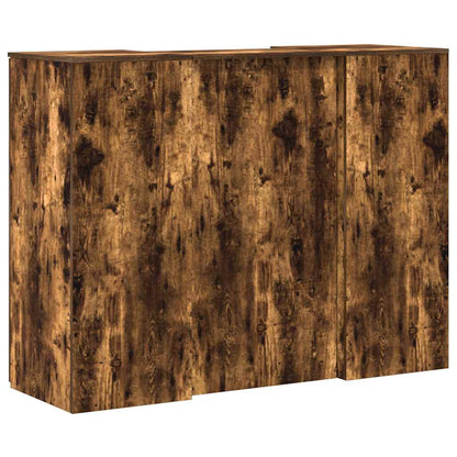 Recepční Stůl Kouřový Dub 135X50X103,5 Cm Kompozitní Dřevo