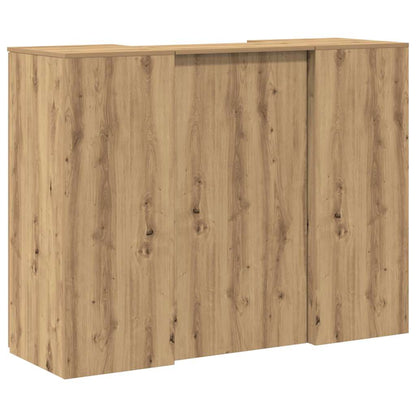 Recepční Stůl Dub Artisan 135X50X103,5 Cm Kompozitní Dřevo