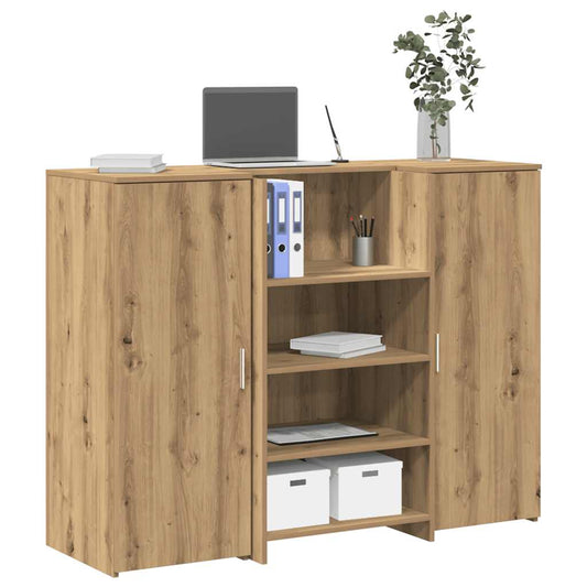 Recepční Stůl Dub Artisan 135X50X103,5 Cm Kompozitní Dřevo