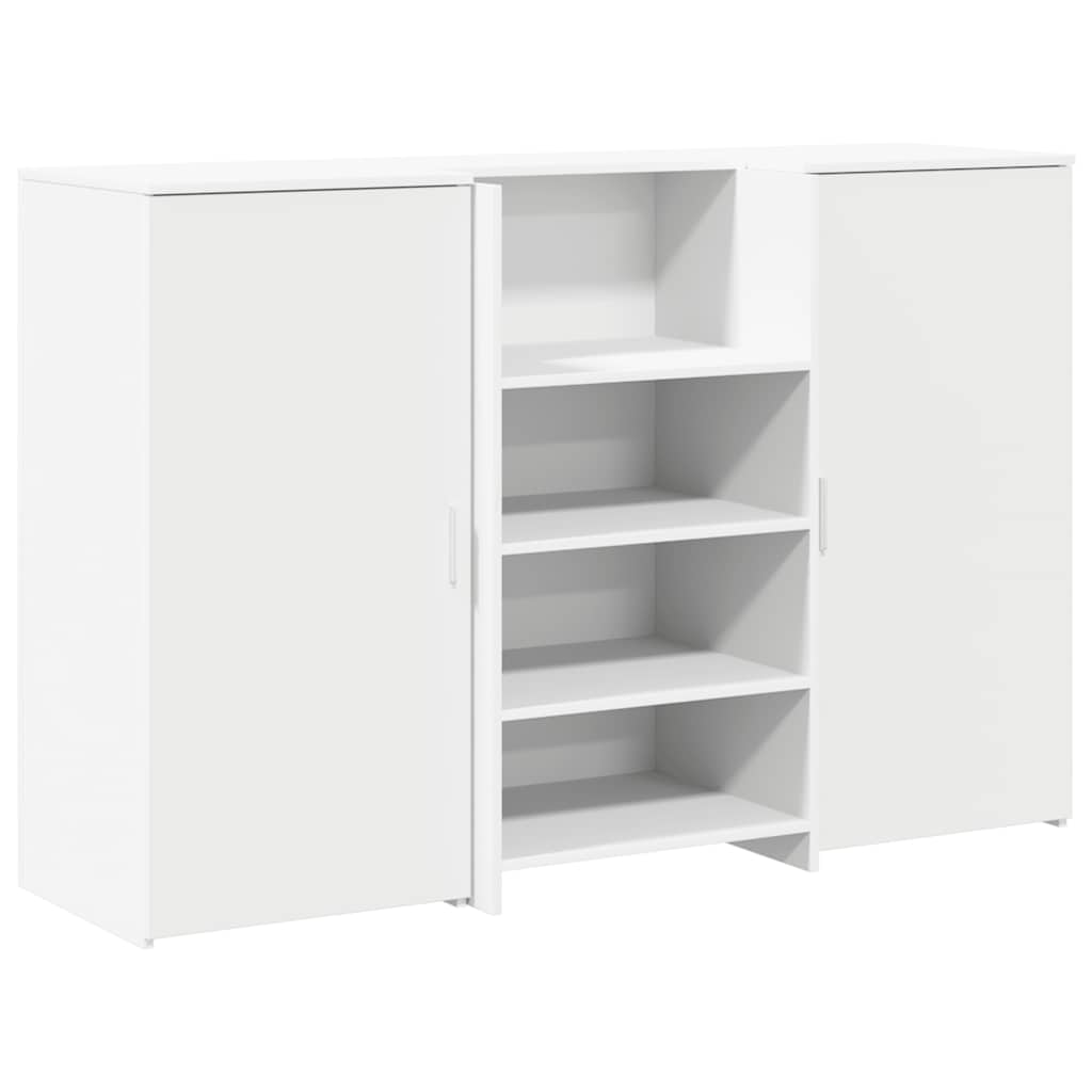 Recepční Stůl Bílý 155X50X103,5 Cm Kompozitní Dřevo
