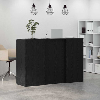 Recepční Stůl Černý Dub 155X50X103,5 Cm Kompozitní Dřevo