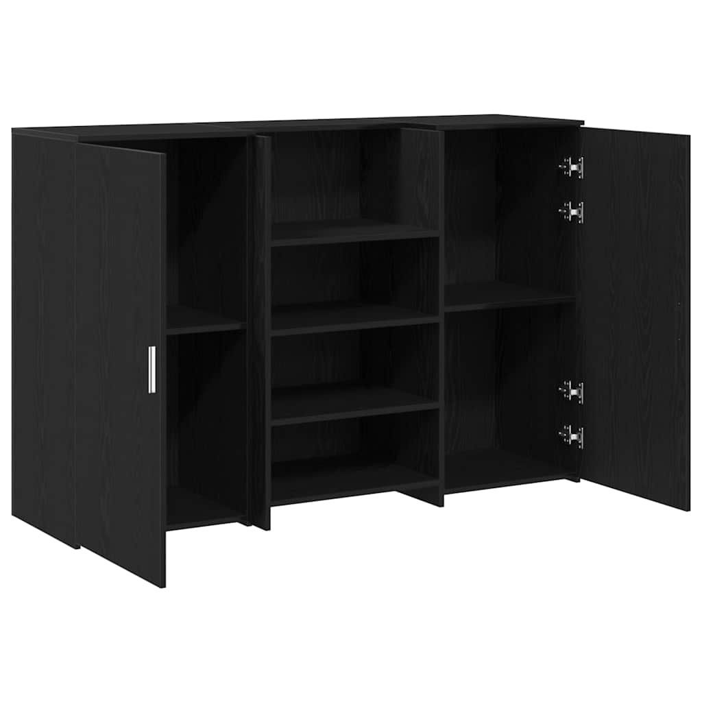 Recepční Stůl Černý Dub 155X50X103,5 Cm Kompozitní Dřevo
