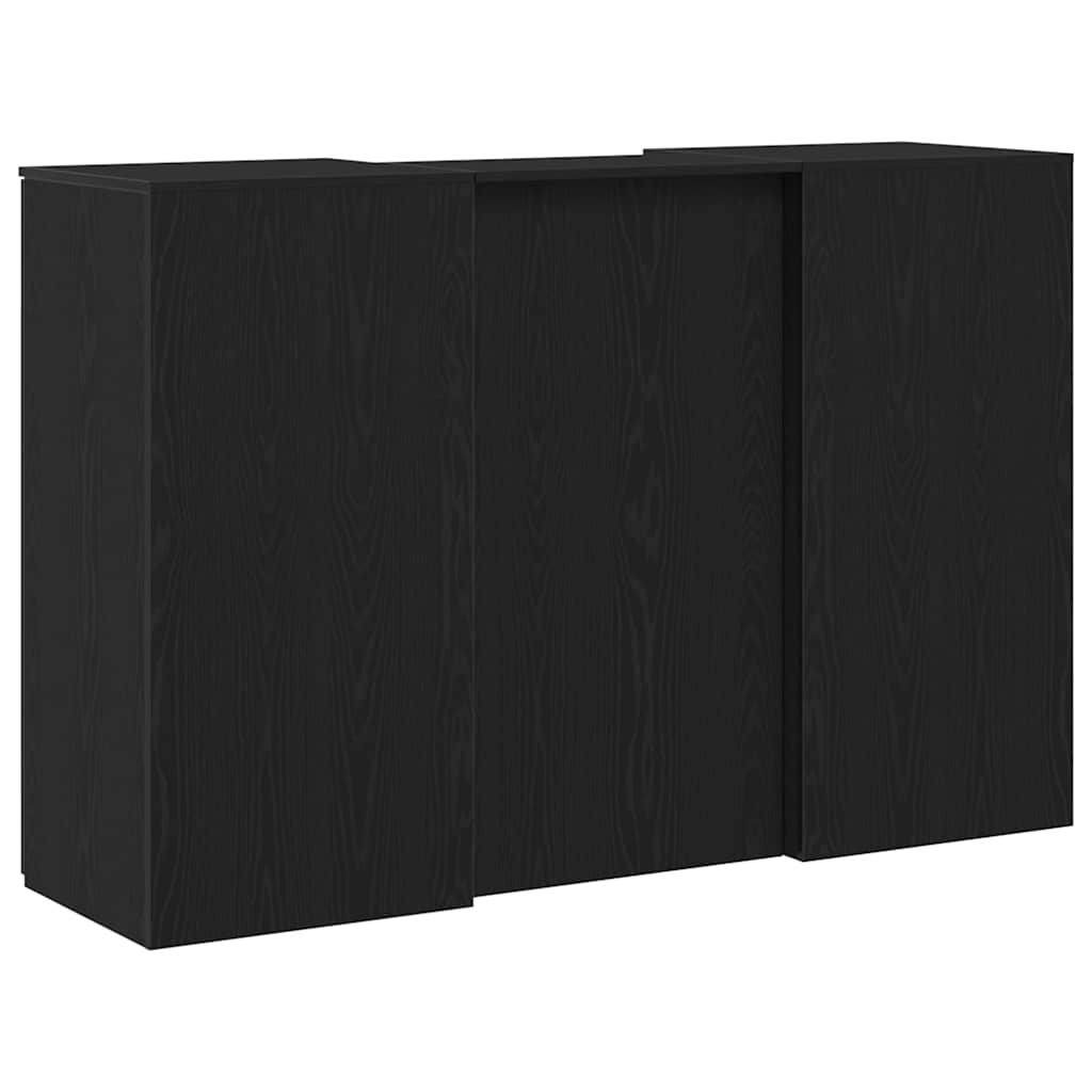 Recepční Stůl Černý Dub 155X50X103,5 Cm Kompozitní Dřevo