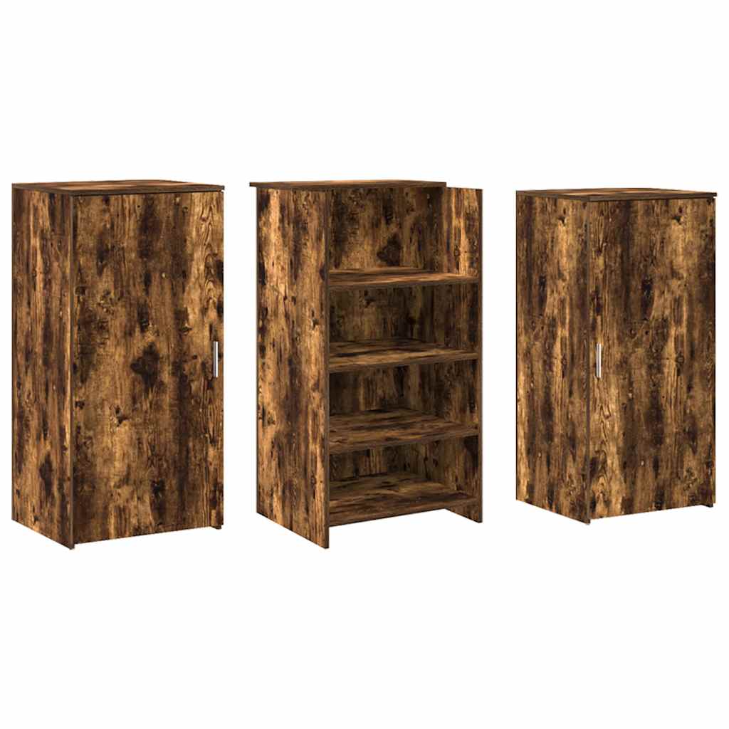 Recepční Stůl Kouřový Dub 155X50X103,5 Cm Kompozitní Dřevo