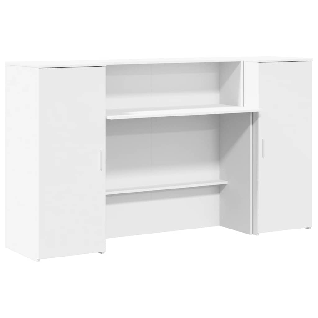 Recepční Stůl Bílý 180X50X103,5 Cm Kompozitní Dřevo