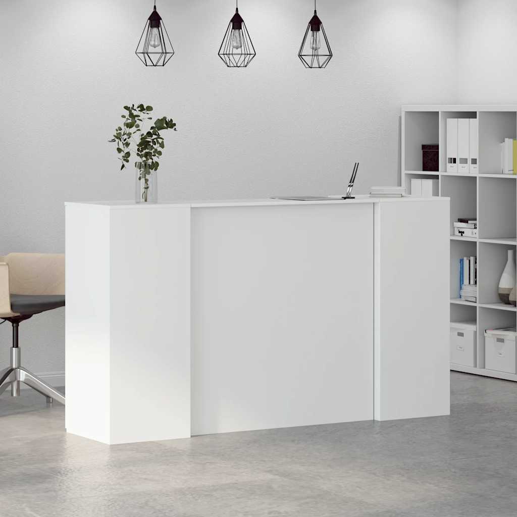 Recepční Stůl Bílý 180X50X103,5 Cm Kompozitní Dřevo