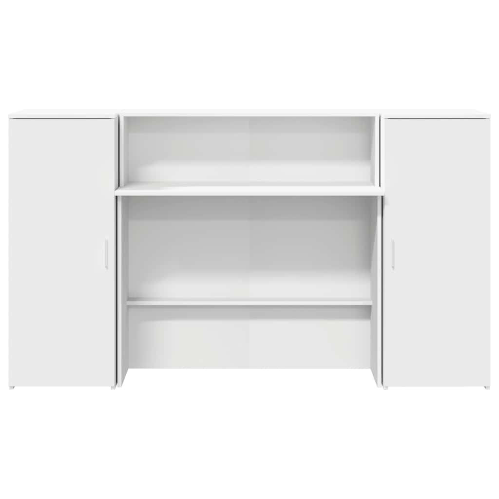 Recepční Stůl Bílý 180X50X103,5 Cm Kompozitní Dřevo