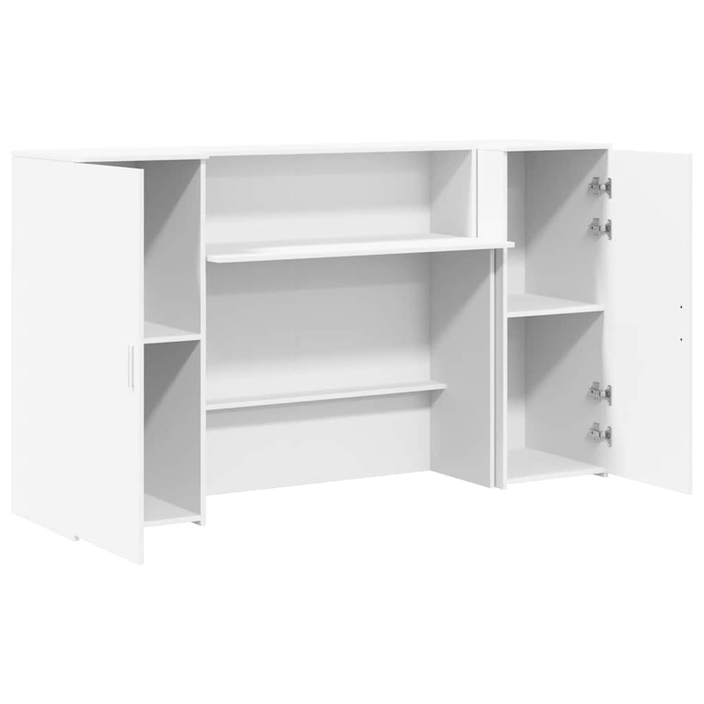 Recepční Stůl Bílý 180X50X103,5 Cm Kompozitní Dřevo