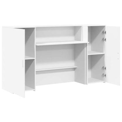 Recepční Stůl Bílý 180X50X103,5 Cm Kompozitní Dřevo