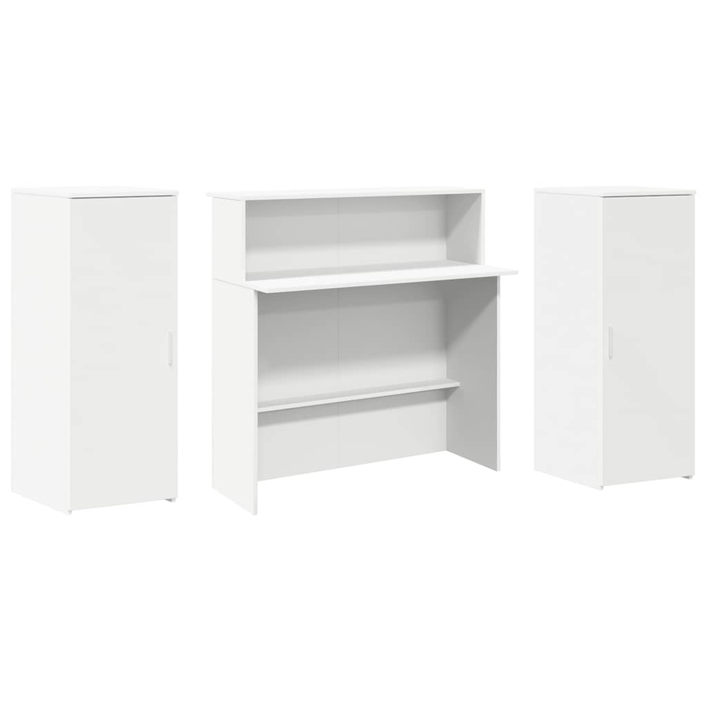 Recepční Stůl Bílý 180X50X103,5 Cm Kompozitní Dřevo