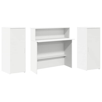Recepční Stůl Bílý 180X50X103,5 Cm Kompozitní Dřevo