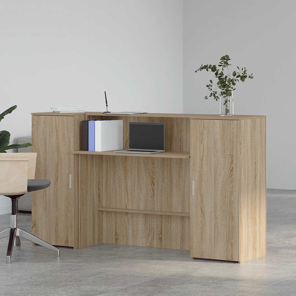 Recepční Stůl Dub Sonoma 180X50X103,5 Cm Kompozitní Dřevo