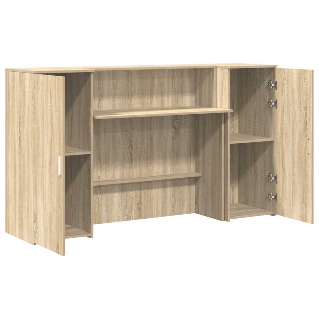 Recepční Stůl Dub Sonoma 180X50X103,5 Cm Kompozitní Dřevo
