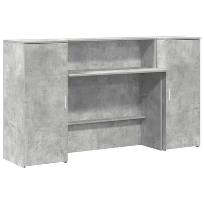 Recepční Stůl Betonově Šedý 180X50X103,5 Cm Kompozitní Dřevo