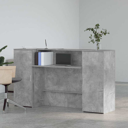 Recepční Stůl Betonově Šedý 180X50X103,5 Cm Kompozitní Dřevo