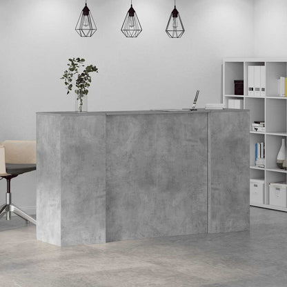 Recepční Stůl Betonově Šedý 180X50X103,5 Cm Kompozitní Dřevo