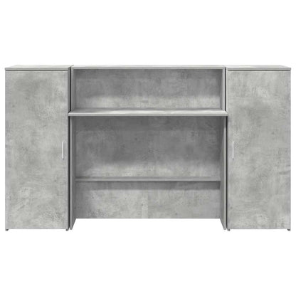 Recepční Stůl Betonově Šedý 180X50X103,5 Cm Kompozitní Dřevo