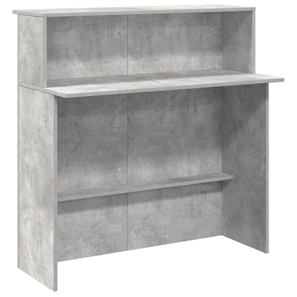 Recepční Stůl Betonově Šedý 180X50X103,5 Cm Kompozitní Dřevo