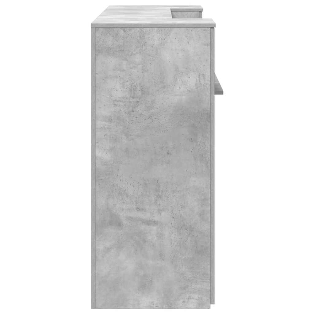 Recepční Stůl Betonově Šedý 180X50X103,5 Cm Kompozitní Dřevo