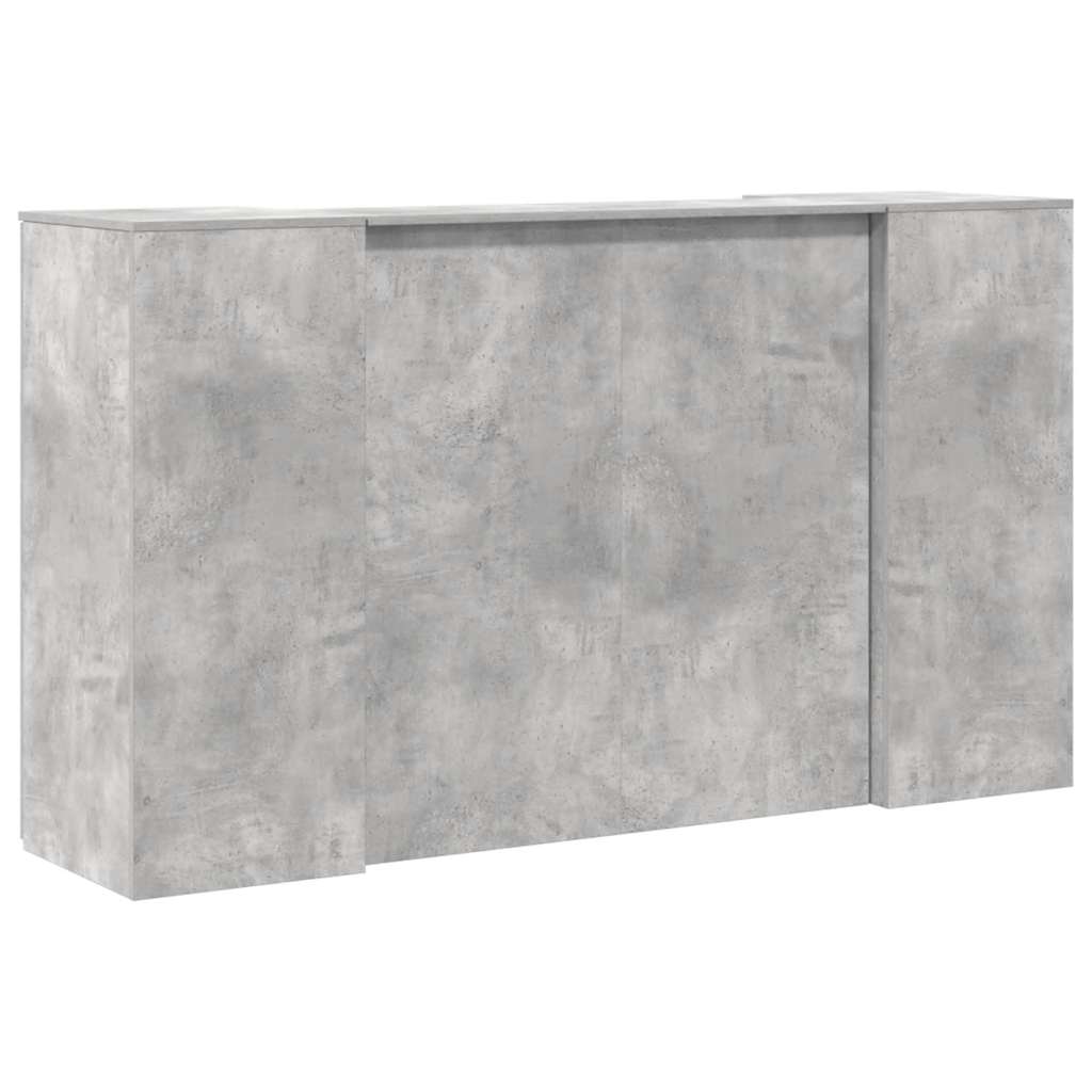 Recepční Stůl Betonově Šedý 180X50X103,5 Cm Kompozitní Dřevo