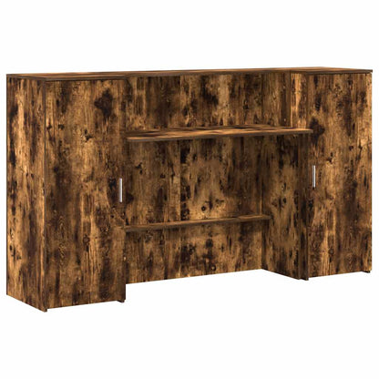 Recepční Stůl Kouřový Dub 180X50X103,5 Cm Kompozitní Dřevo