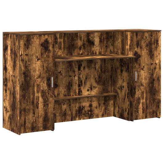 Recepční Stůl Kouřový Dub 180X50X103,5 Cm Kompozitní Dřevo