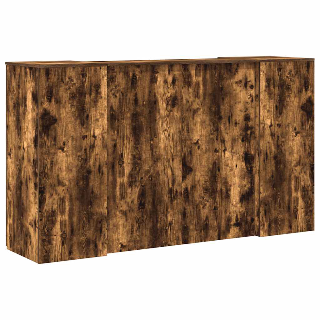 Recepční Stůl Kouřový Dub 180X50X103,5 Cm Kompozitní Dřevo