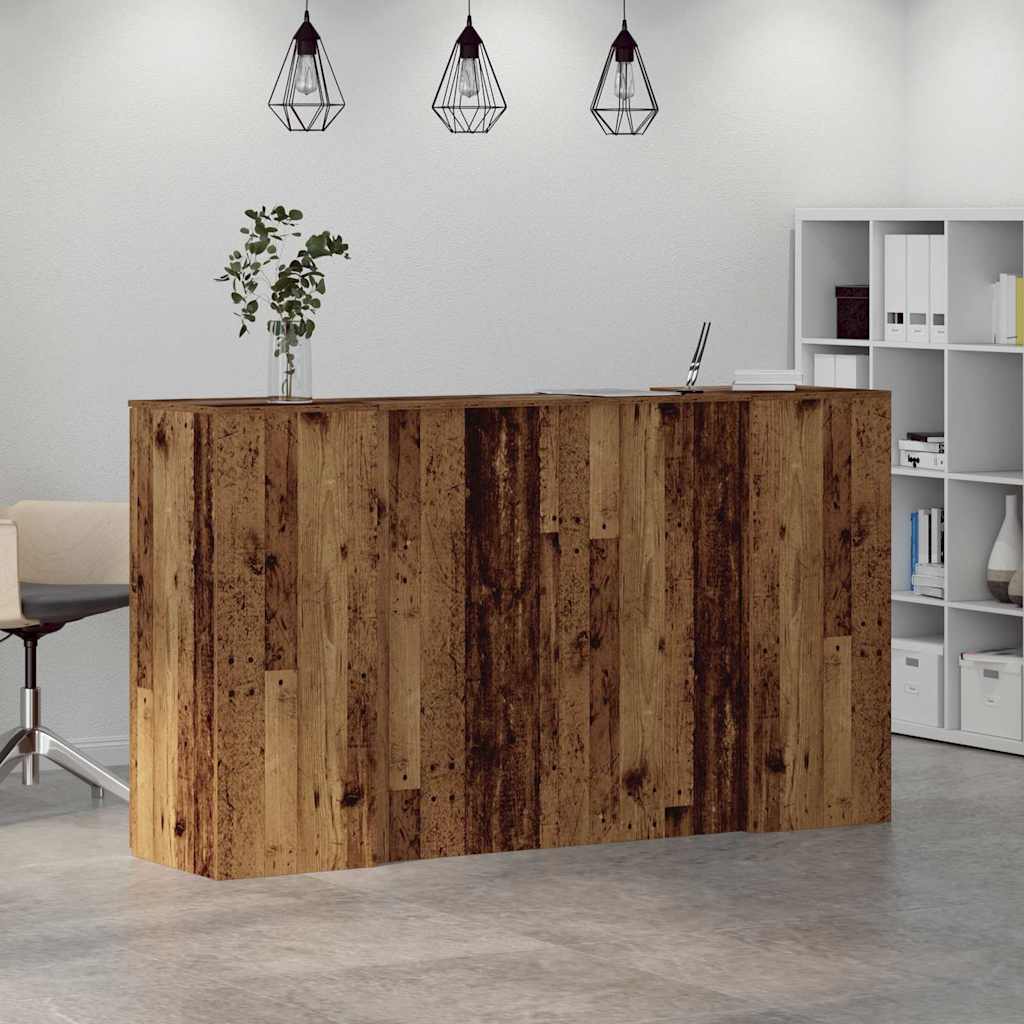 Recepční Stůl Starého Dřeva 180X50X103,5 Cm Kompozitní Dřevo