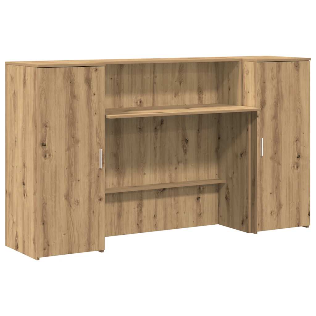 Recepční Stůl Dub Artisan 180X50X103,5 Cm Kompozitní Dřevo