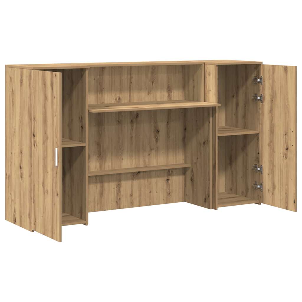 Recepční Stůl Dub Artisan 180X50X103,5 Cm Kompozitní Dřevo