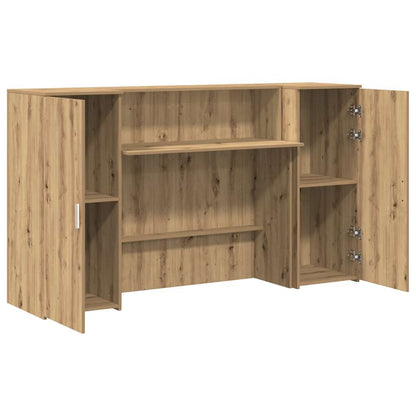 Recepční Stůl Dub Artisan 180X50X103,5 Cm Kompozitní Dřevo