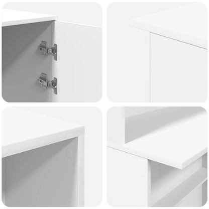 Recepční Stůl Bílý 200X50X103,5 Cm Kompozitní Dřevo