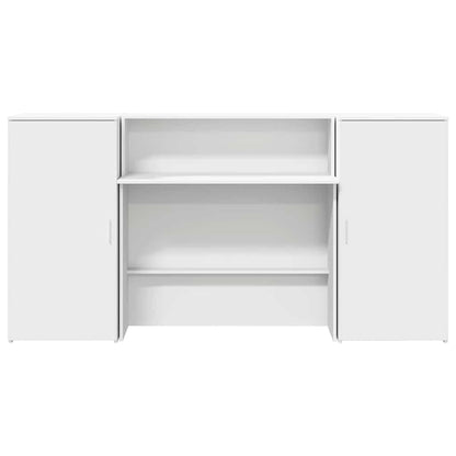 Recepční Stůl Bílý 200X50X103,5 Cm Kompozitní Dřevo